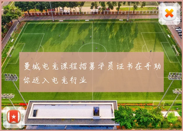 曼城电竞课程招募学员证书在手助你迈入电竞行业